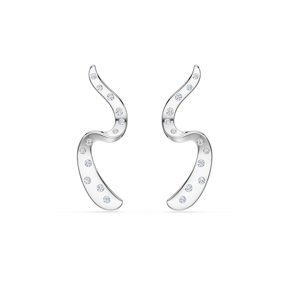 Helix Girandola Earrings in 925 sterling silver, front view