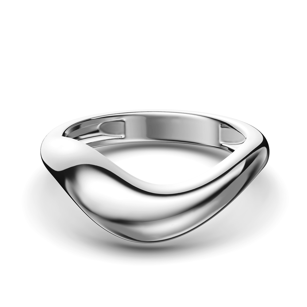 Basics Sestri Ring in 925 sterling silver, top view