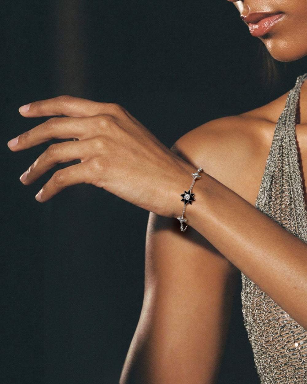 Orion Elnath Bracelet in 925 sterling silver, shown worn