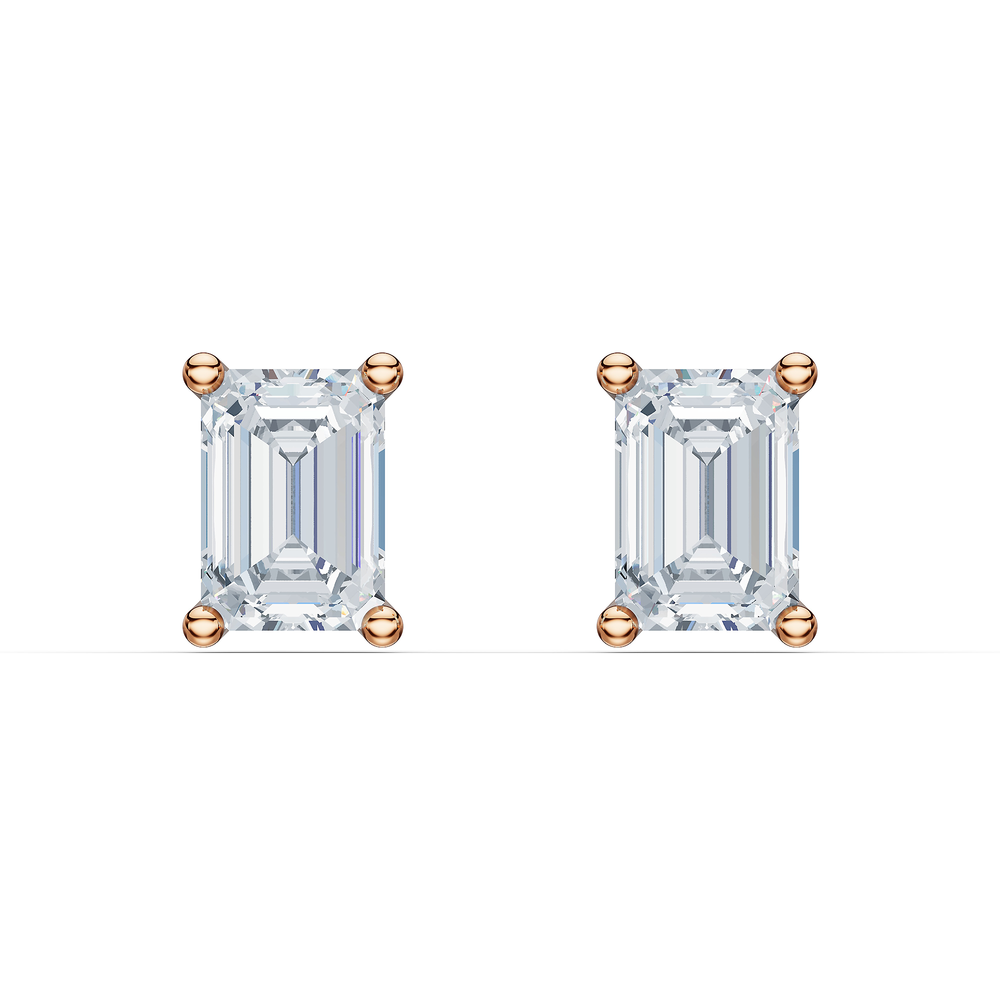 Emerald / 18KT Rose Gold Vermeil / Front