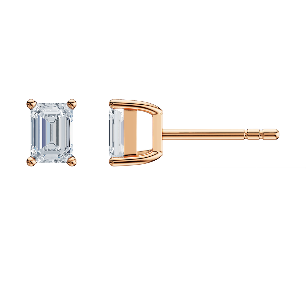 Emerald / 18KT Rose Gold Vermeil / Rear