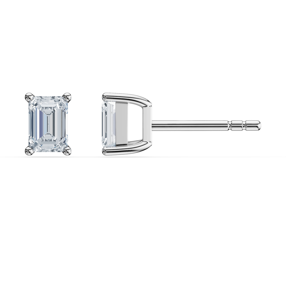 Emerald / Sterling Silver / Rear