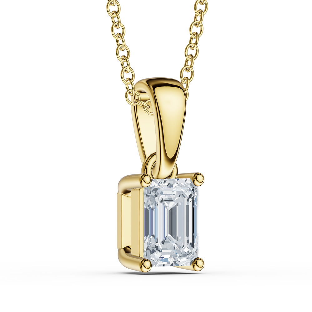 Emerald / 18KT Gold Vermeil / 3D