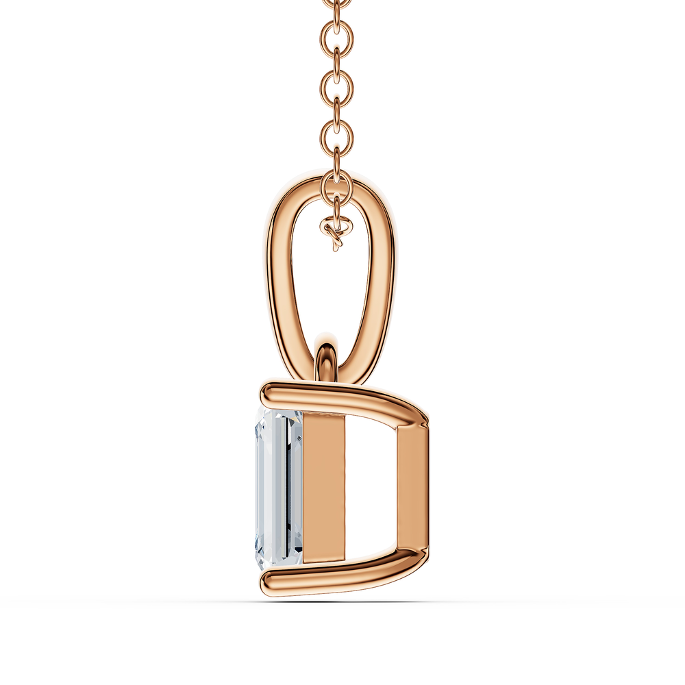 Emerald / 18KT Rose Gold Vermeil / Rear