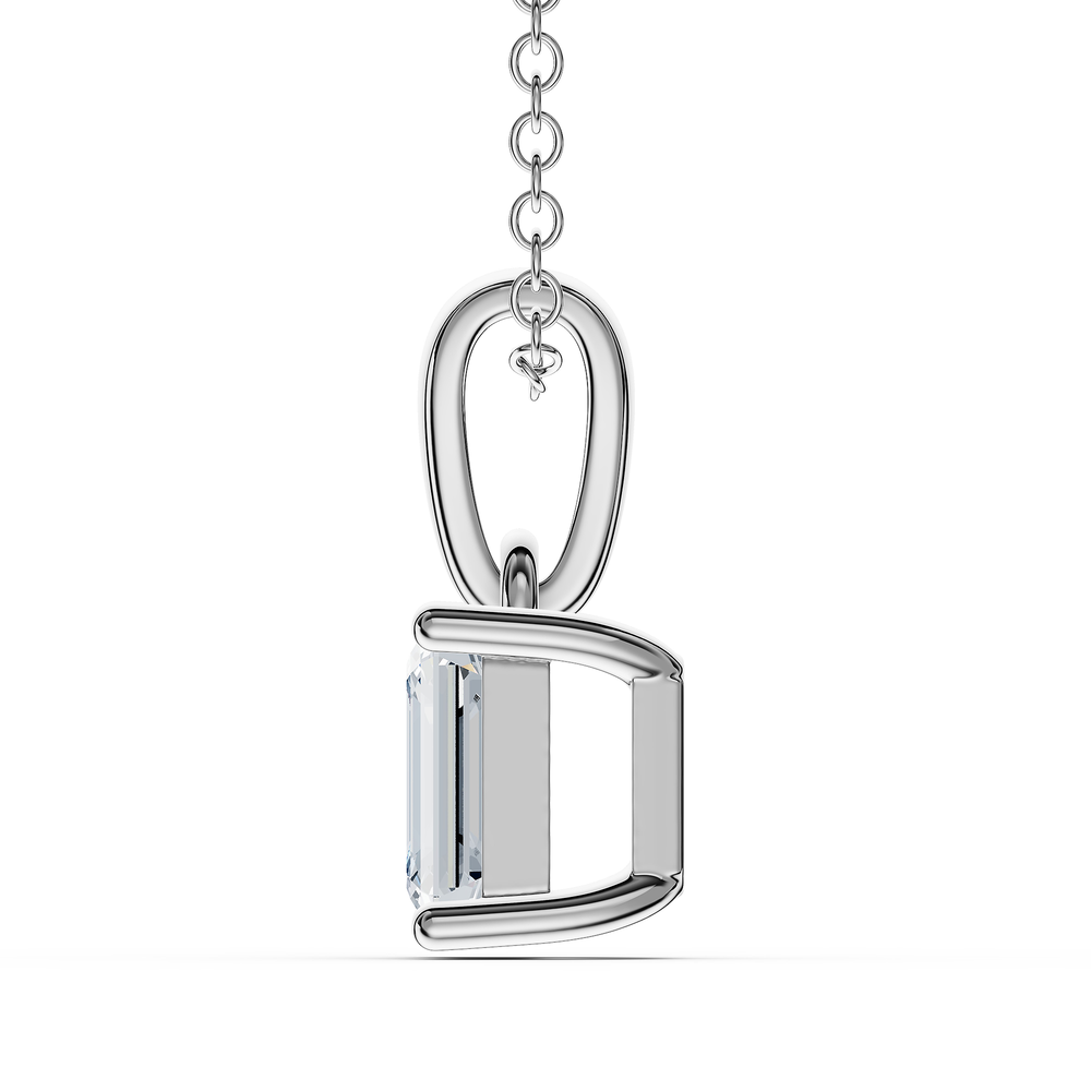 Emerald / Sterling Silver / Rear