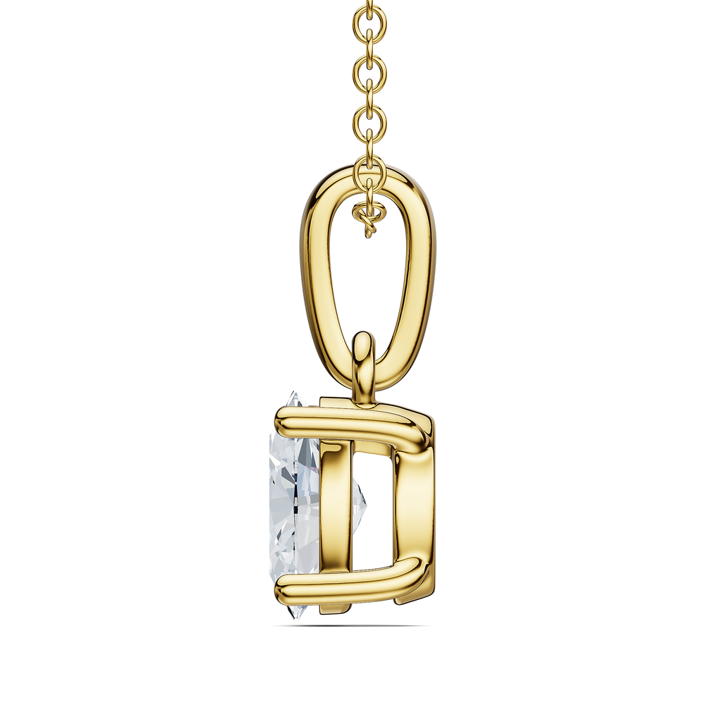 Oval / 18KT Gold Vermeil / Rear