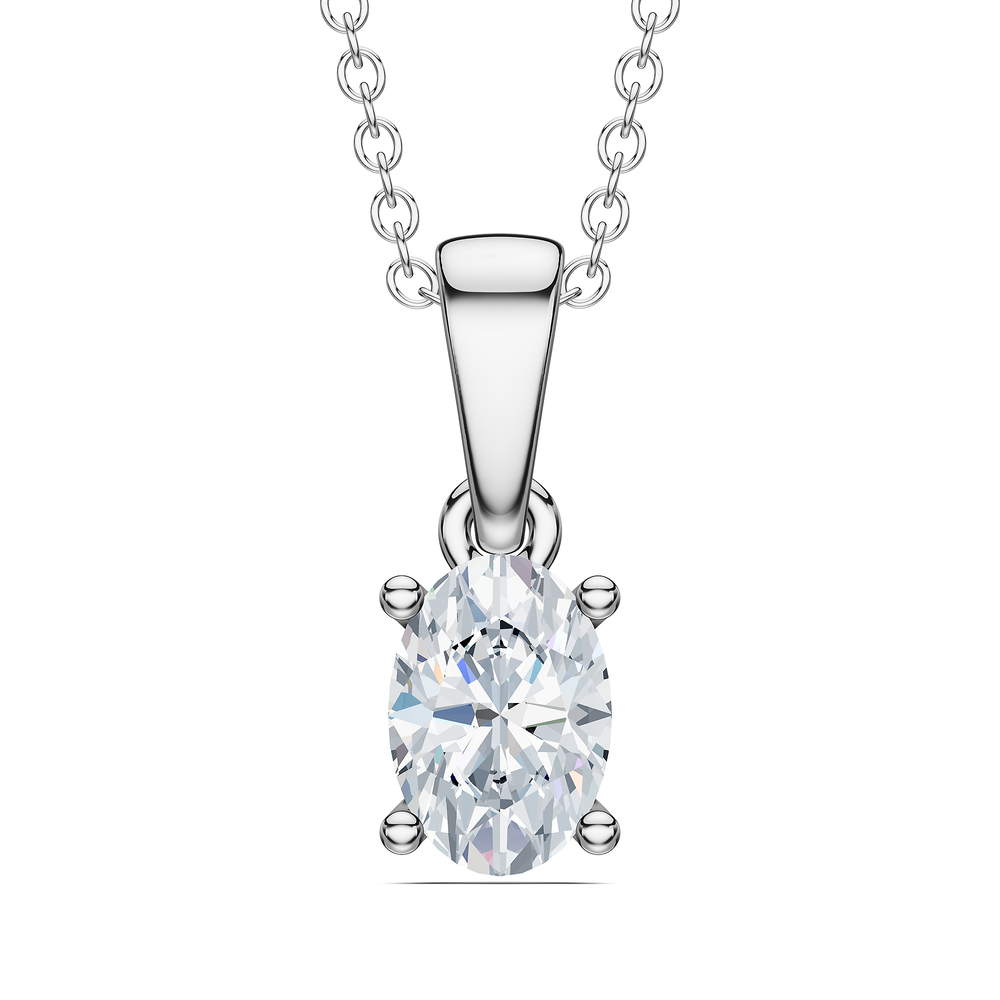 Oval / Sterling Silver / Front