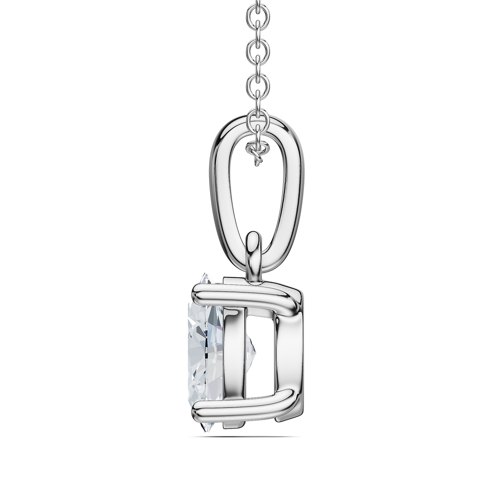 Oval / Sterling Silver / Rear
