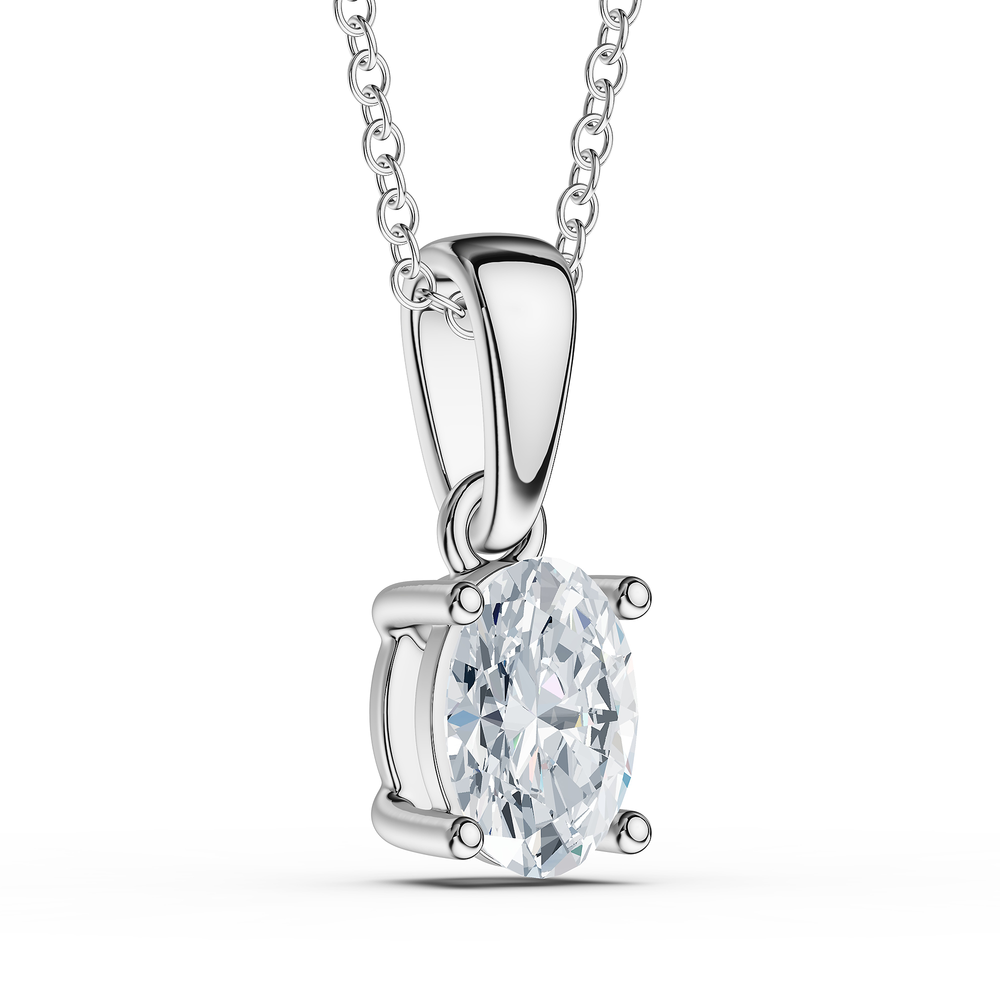 Oval / Sterling Silver / 3D