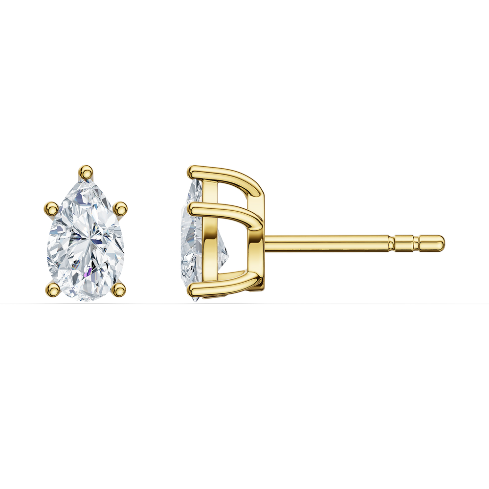 Pear / 18KT Gold Vermeil / Rear