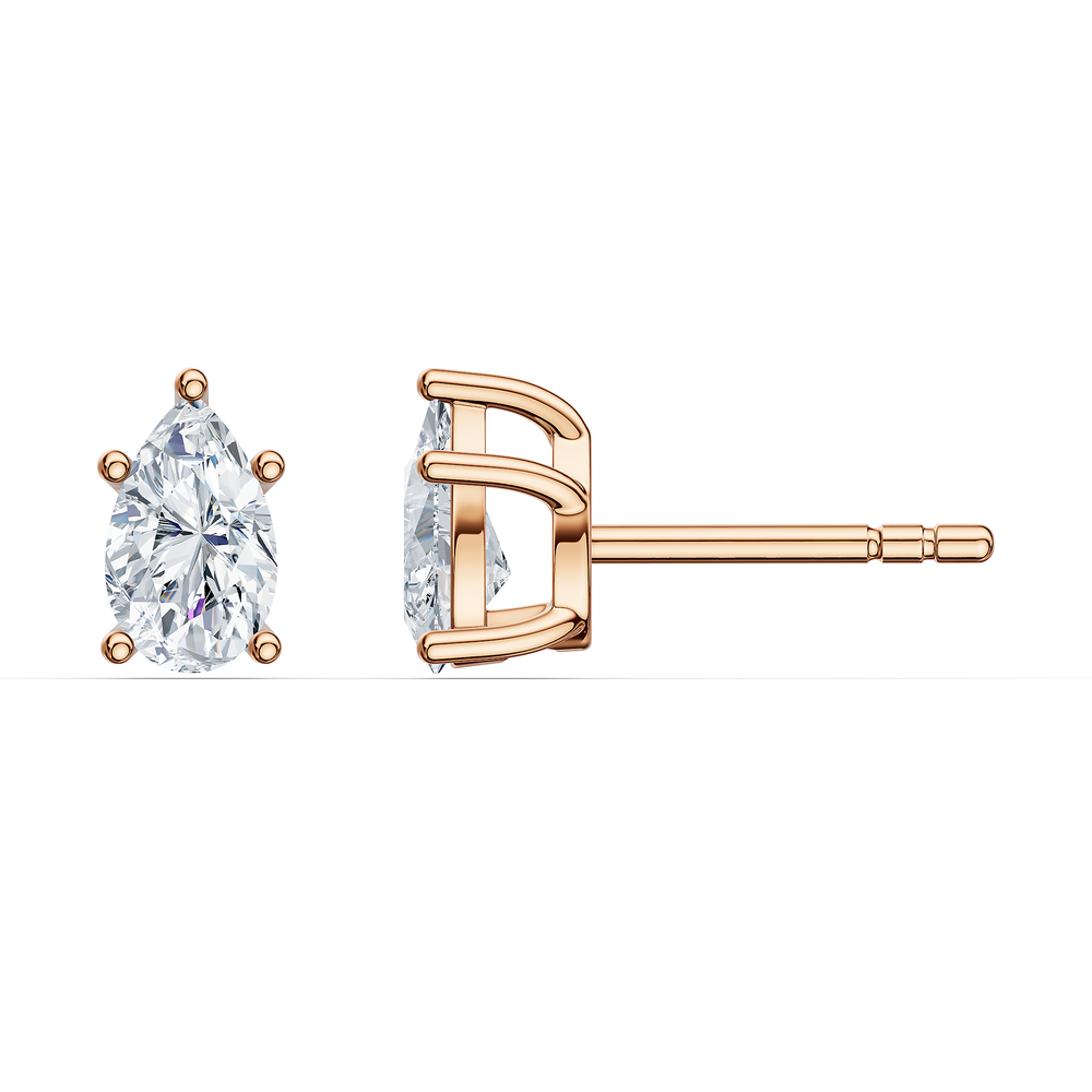 Pear / 18KT Rose Gold Vermeil / Rear
