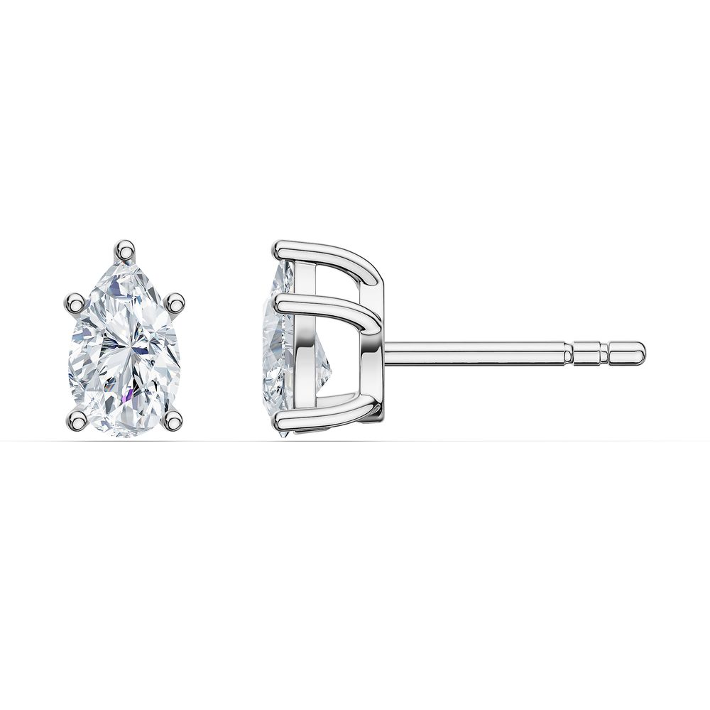 Pear / Sterling Silver / Rear