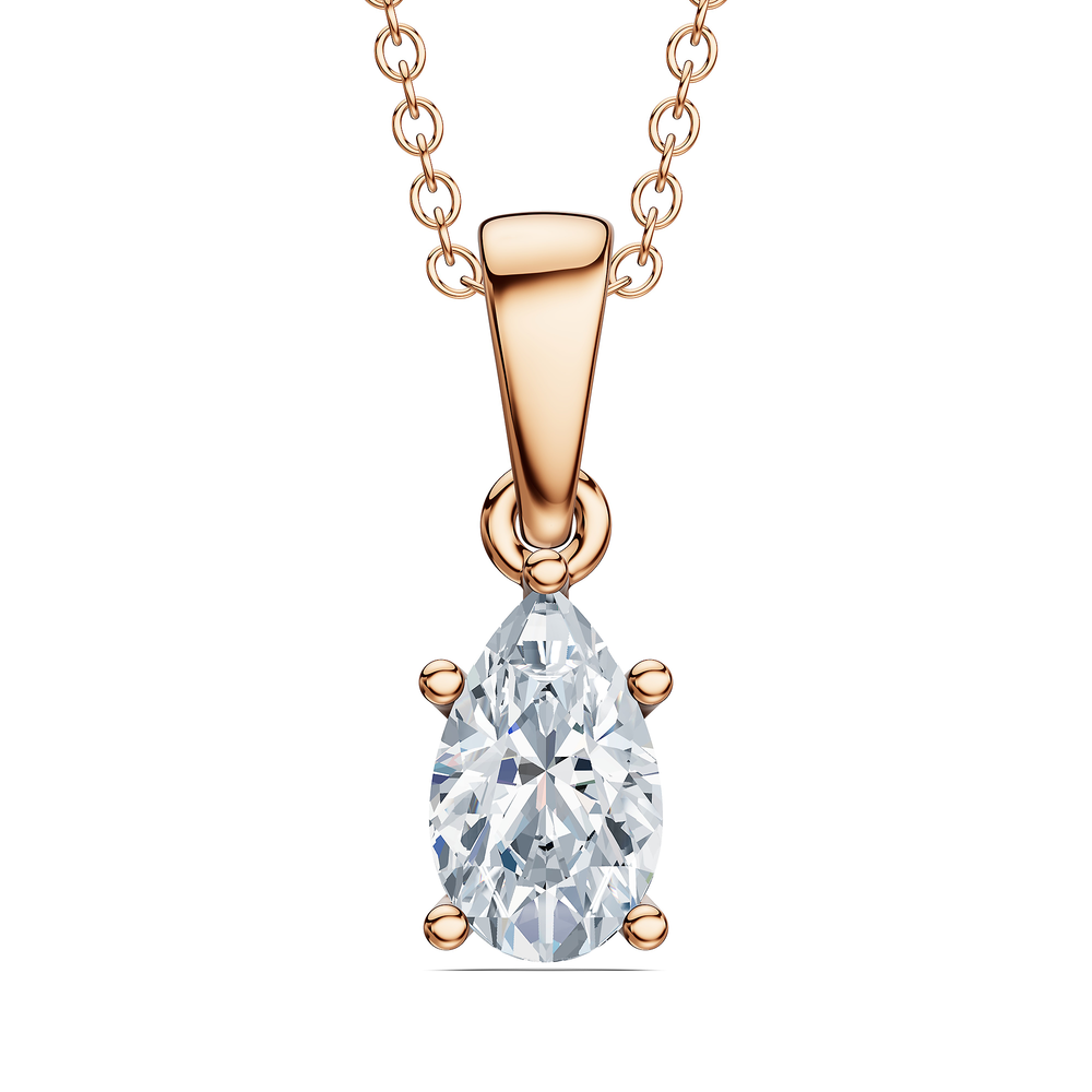Pear / 18KT Rose Gold Vermeil / Front