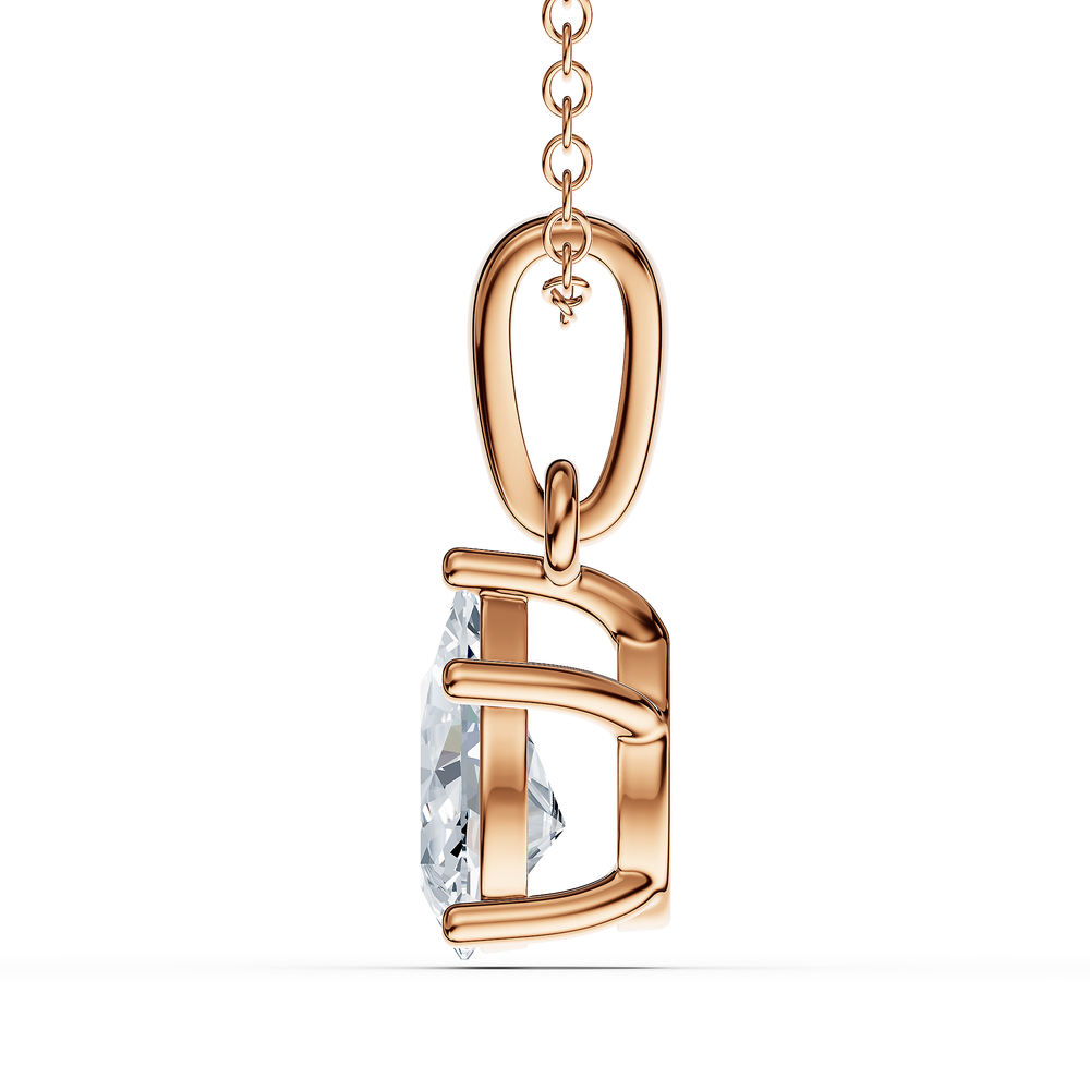 Pear / 18KT Rose Gold Vermeil / Rear