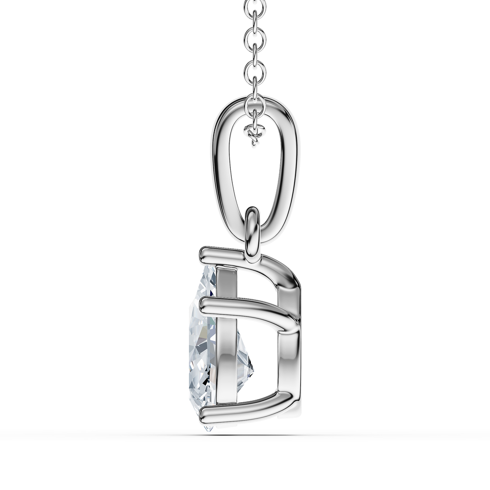 Pear / Sterling Silver / Rear