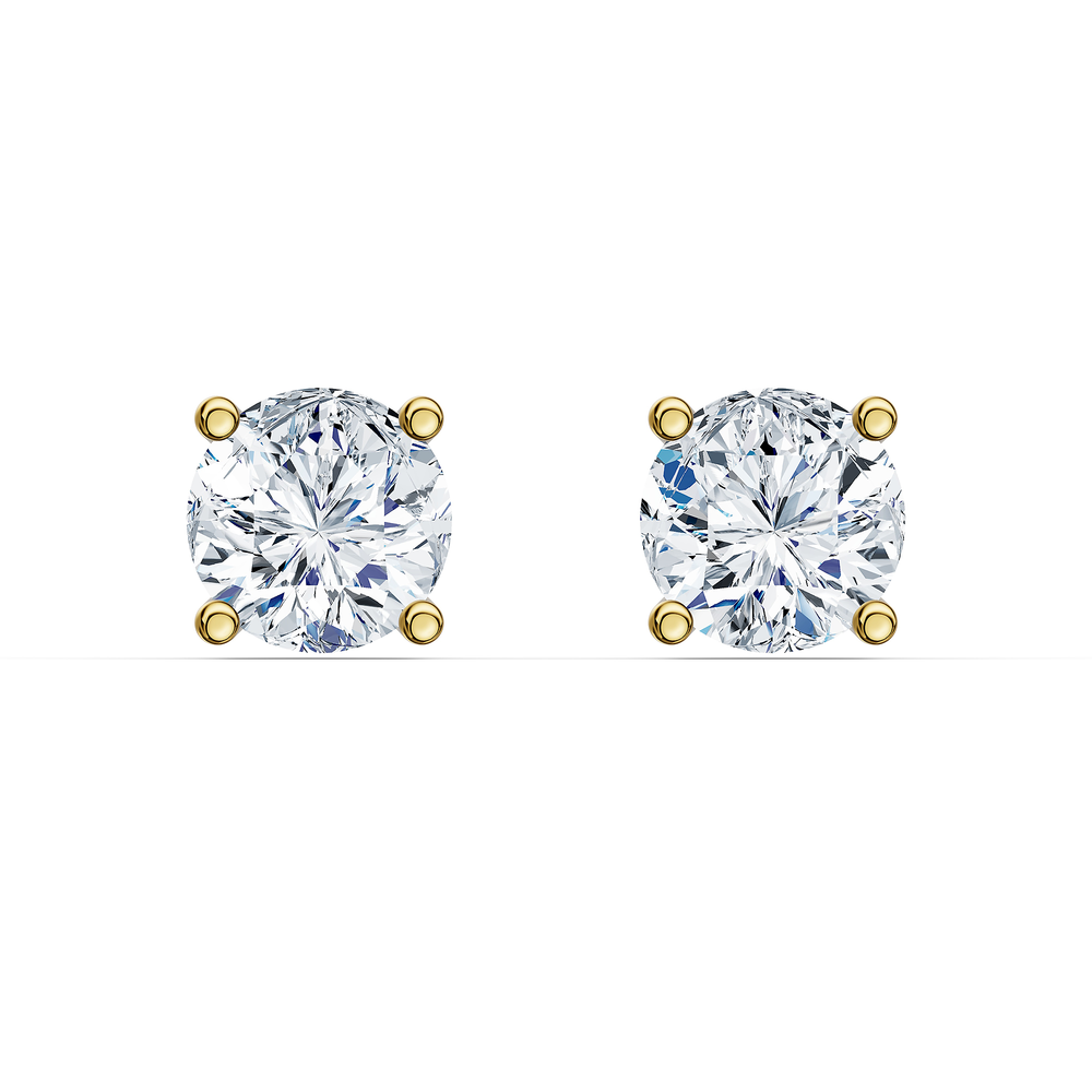 Round / 18KT Gold Vermeil / Front