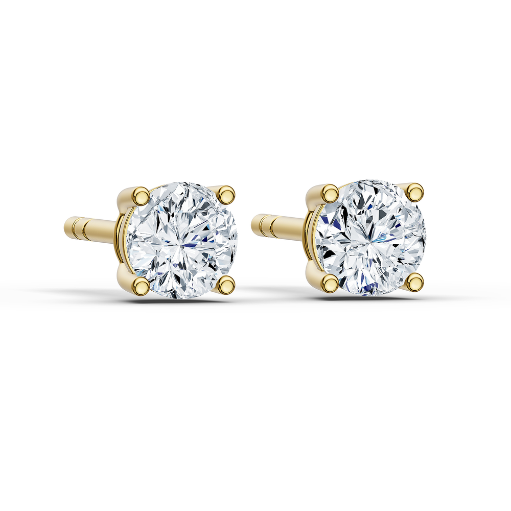 Round / 18KT Gold Vermeil / 3D