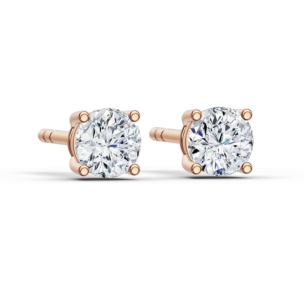 Round / 18KT Rose Gold Vermeil / 3D