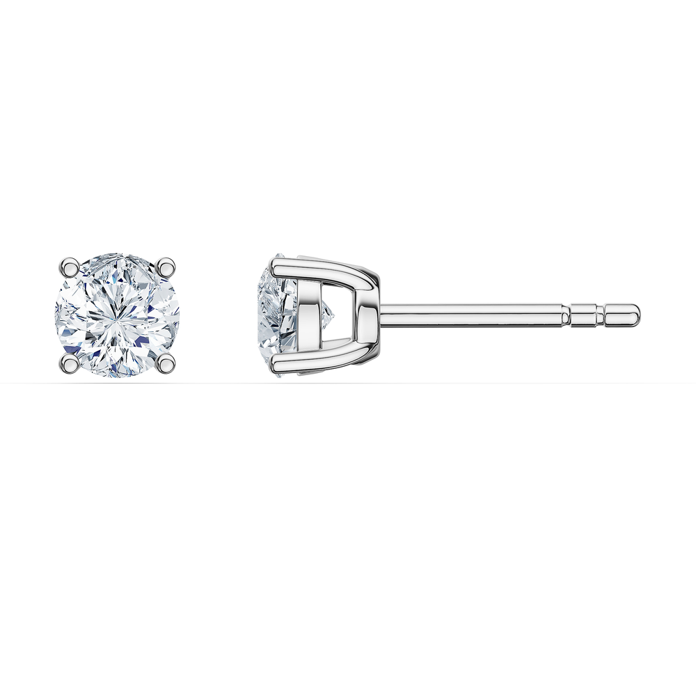 Round / Sterling Silver / Rear