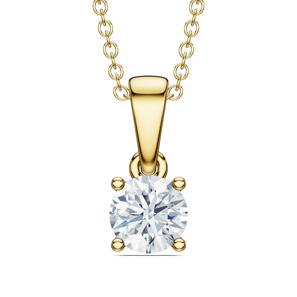 Round / 18KT Gold Vermeil / Front