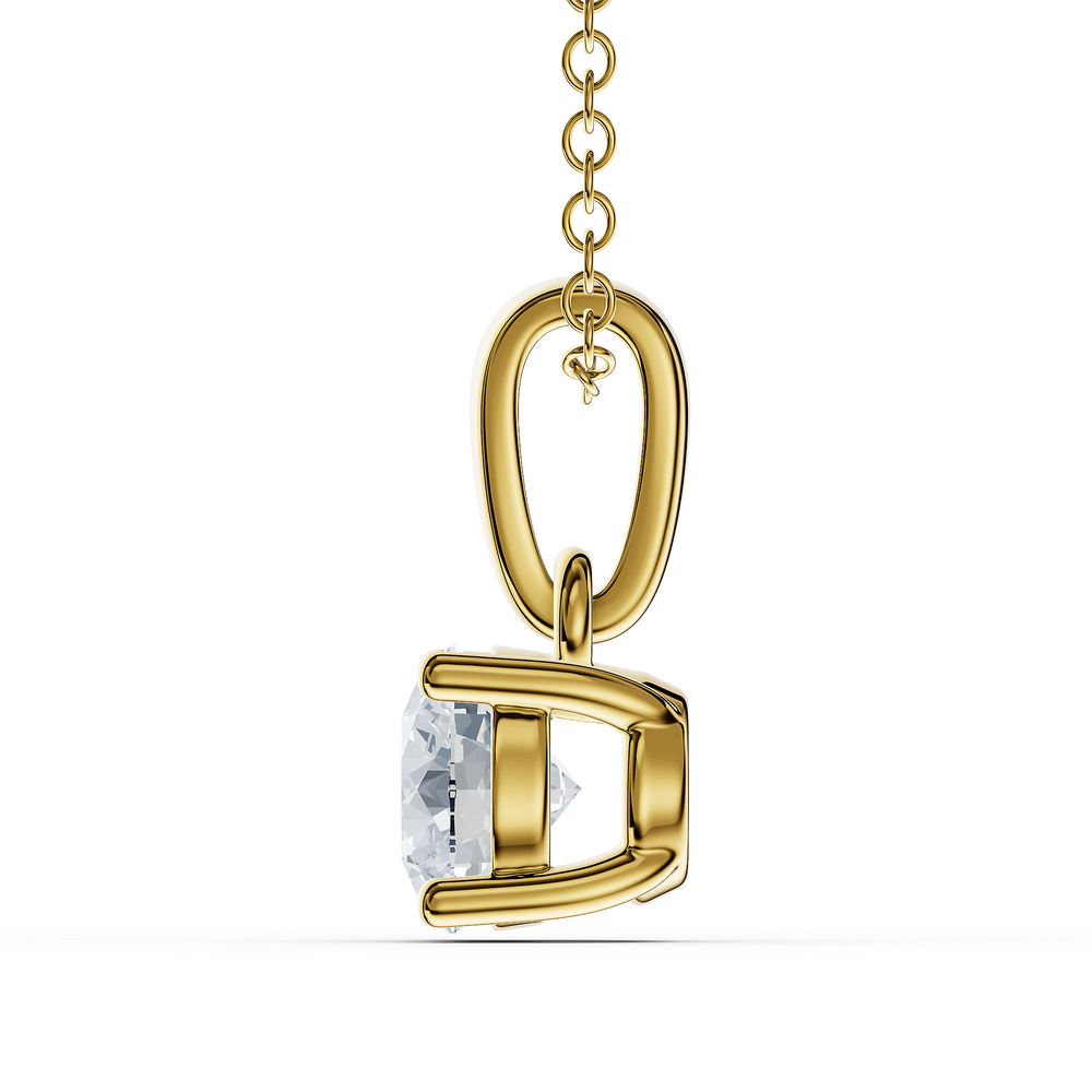 Round / 18KT Gold Vermeil / Rear