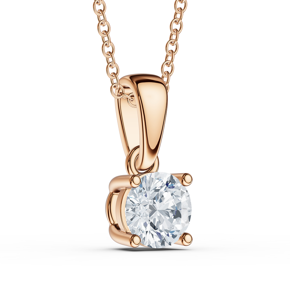 Round / 18KT Rose Gold Vermeil / 3D