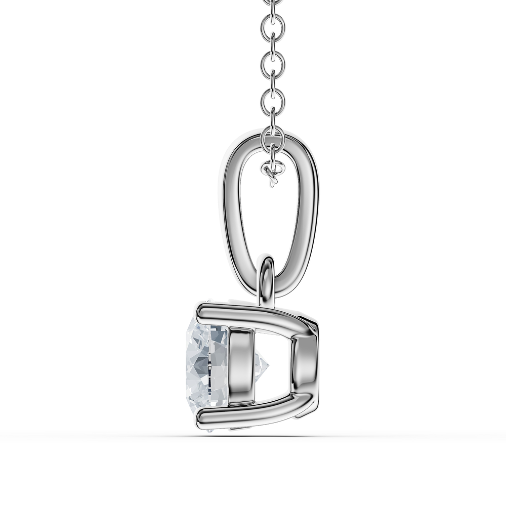 Round / Sterling Silver / Rear
