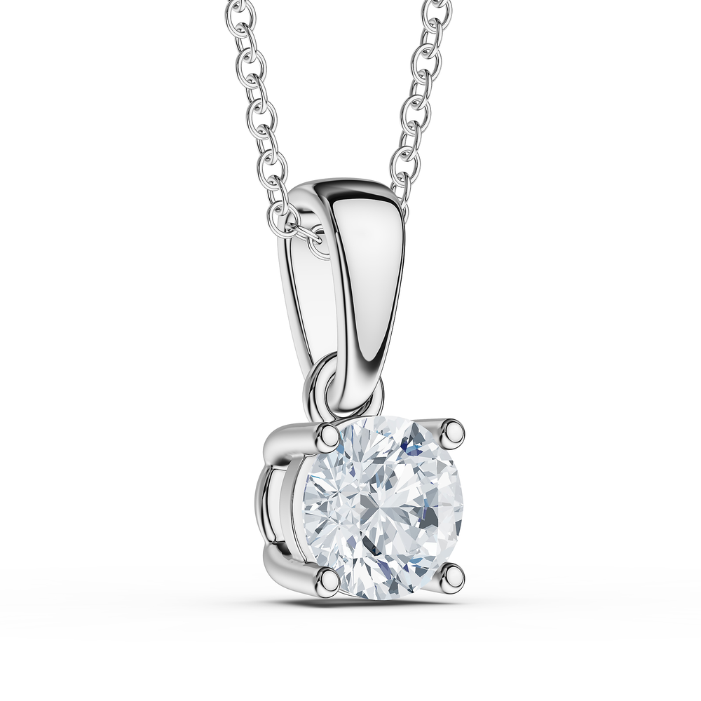 Round / Sterling Silver / 3D
